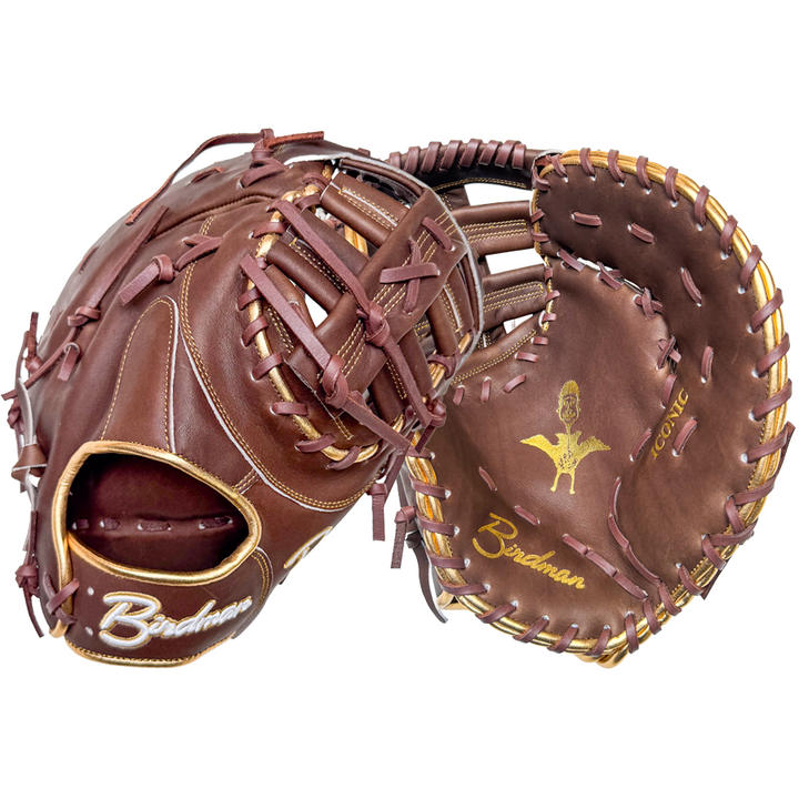 Birdman 13" Mocha and Gold First Base Iconic Series Glove