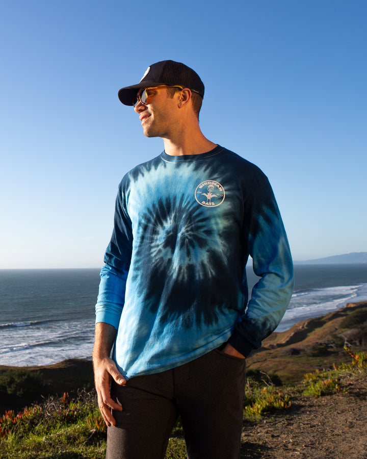Birdman Bats Long Sleeve Tie Dye Shirt