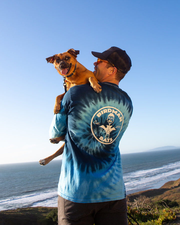 Birdman Bats Long Sleeve Tie Dye Shirt